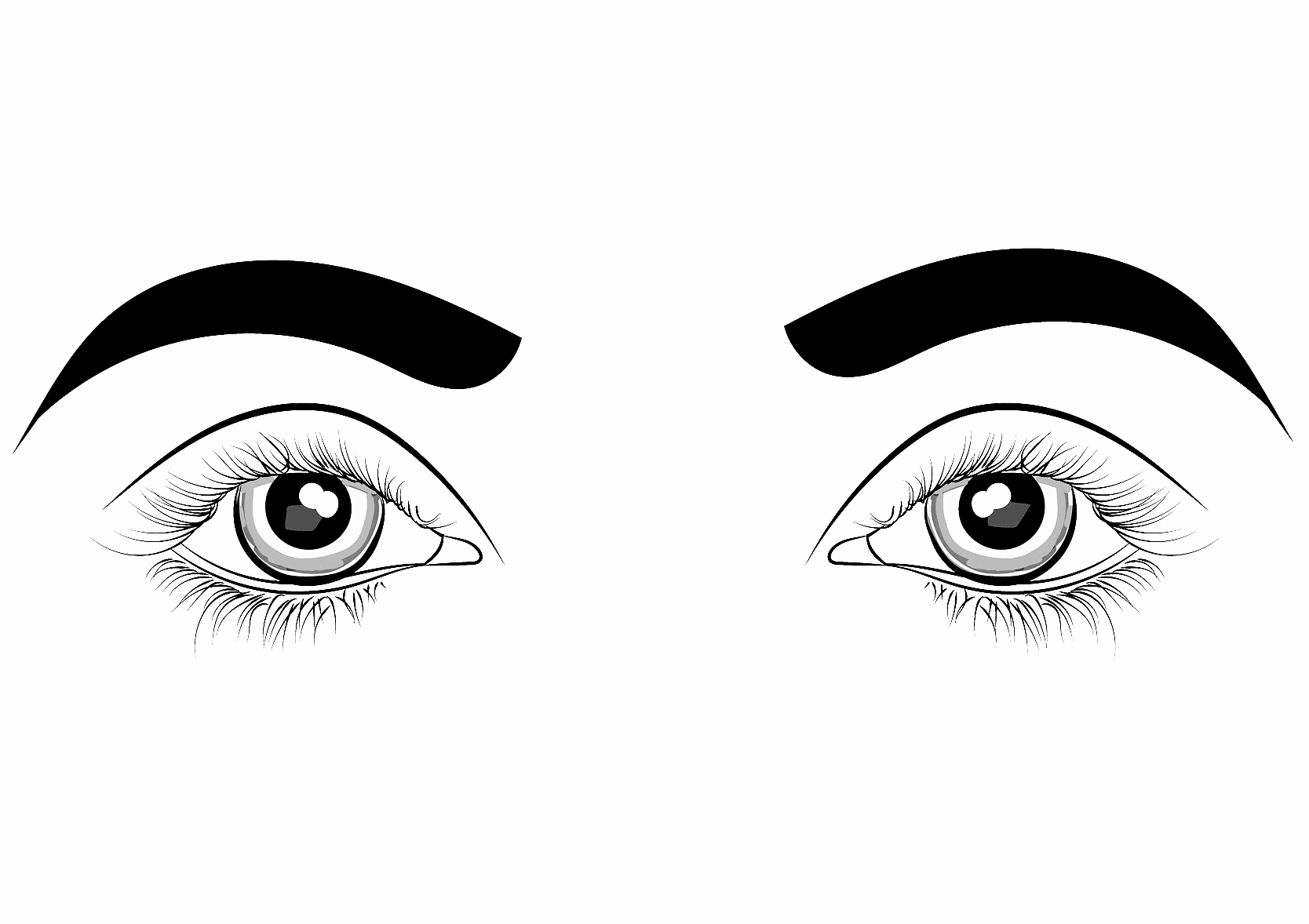 Eyes Coloring Page Free Printable