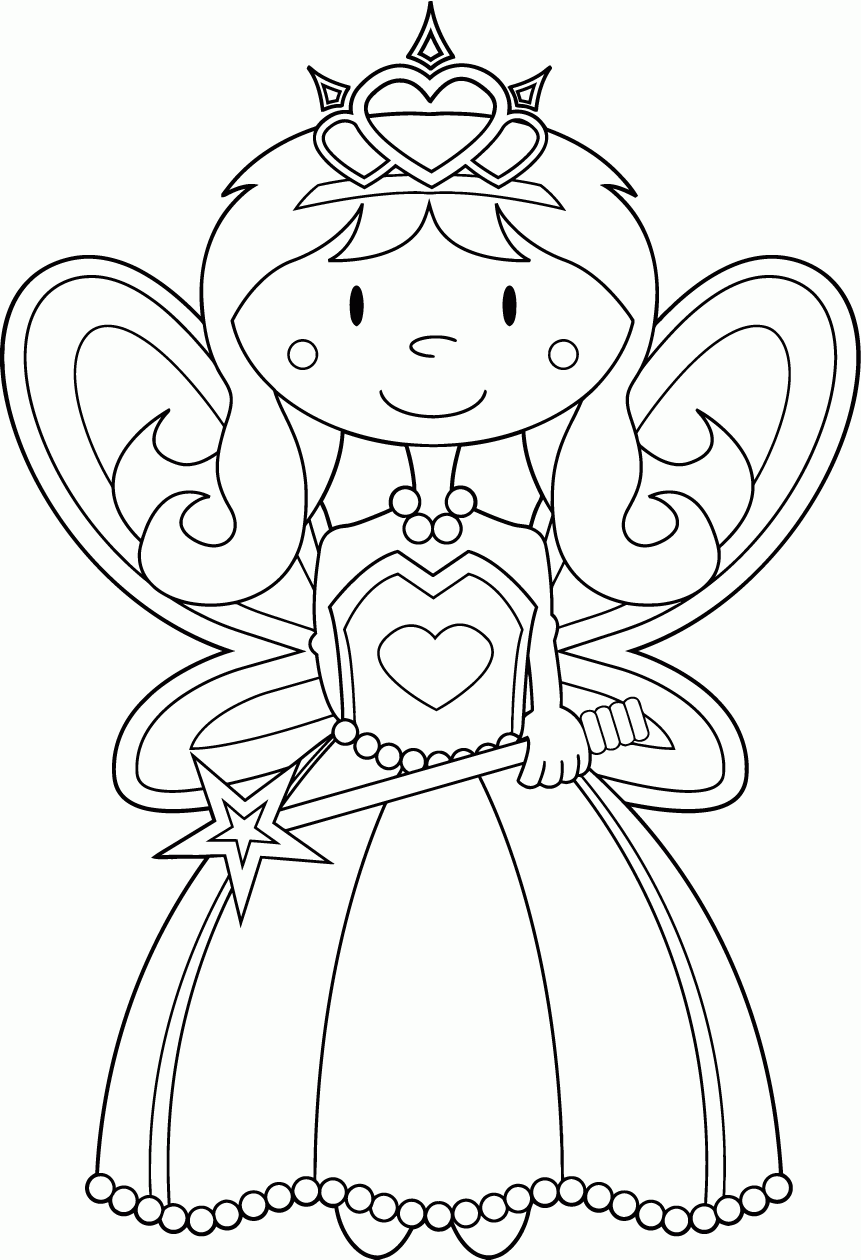 Fairy Coloring Page For Children Fairy Coloring Pages For Kids