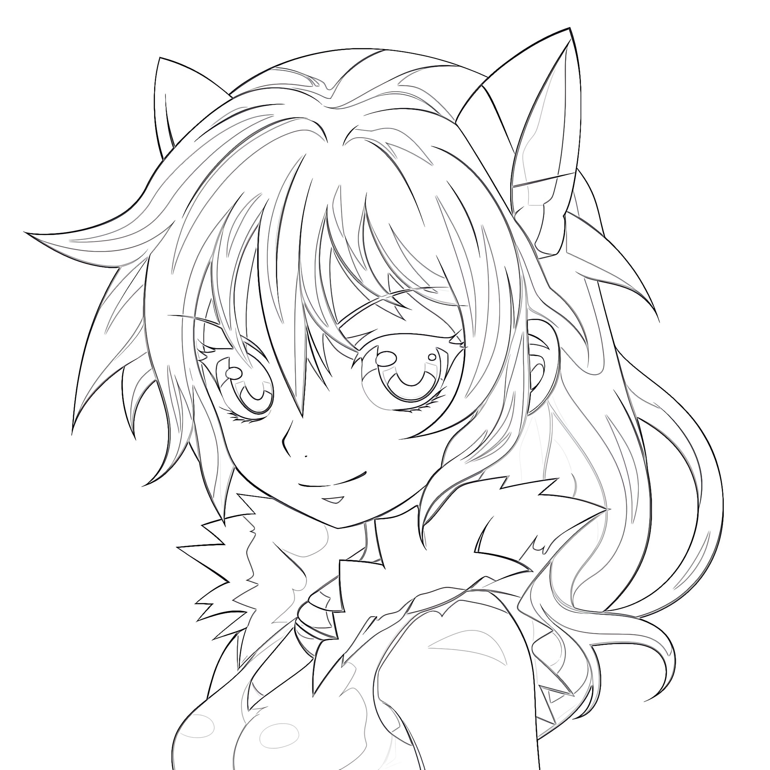 Fairy Tale Anime Coloring Pages Coloring Pages Mimi Panda