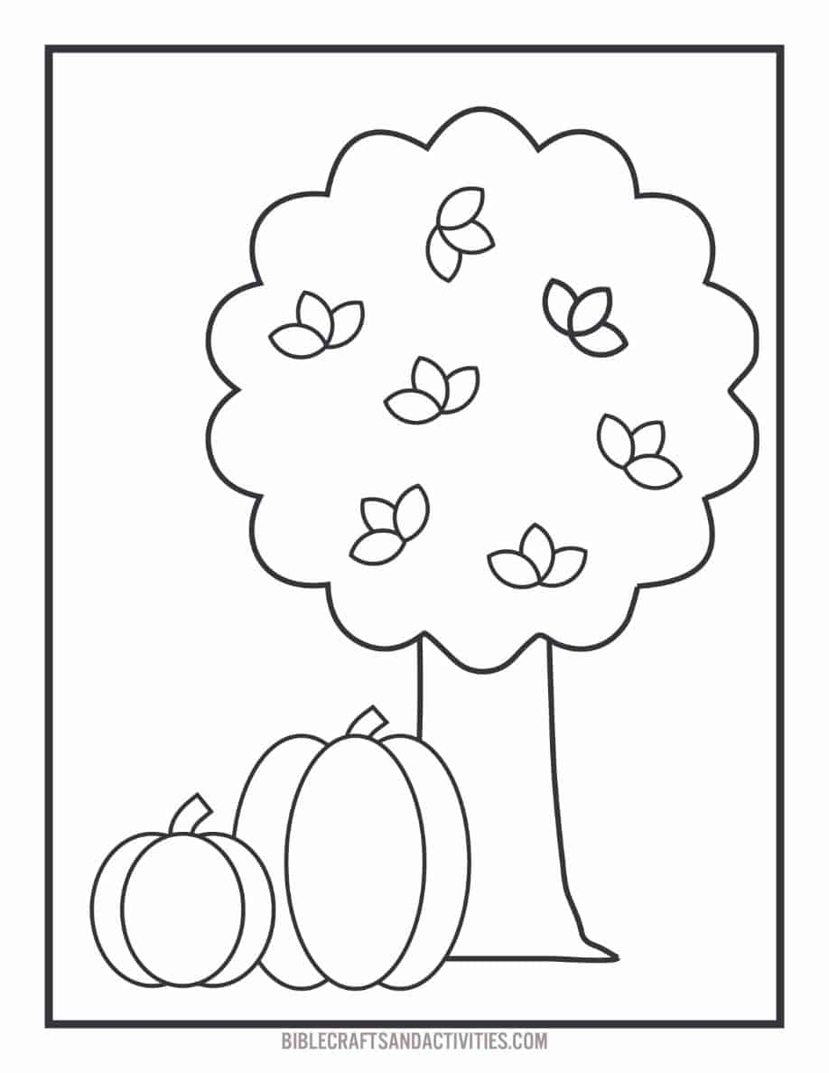 Fall Coloring Pages Bible Crafts And Activities