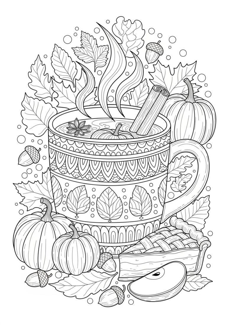 Fall Coloring Pages For Teens Printable Art