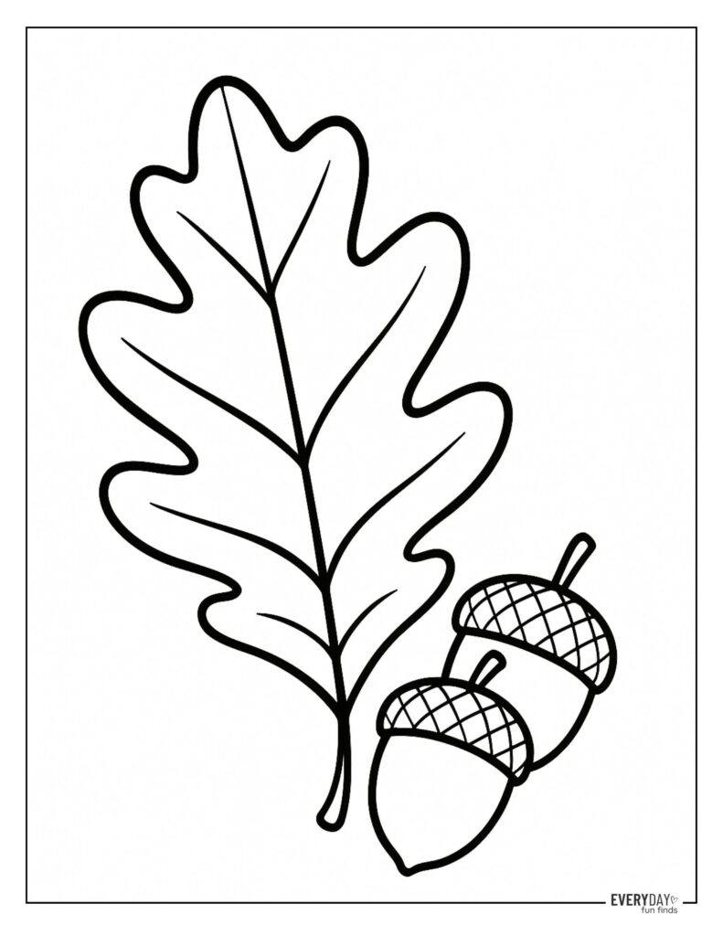 Fall Leaves Coloring Pages Free Printables
