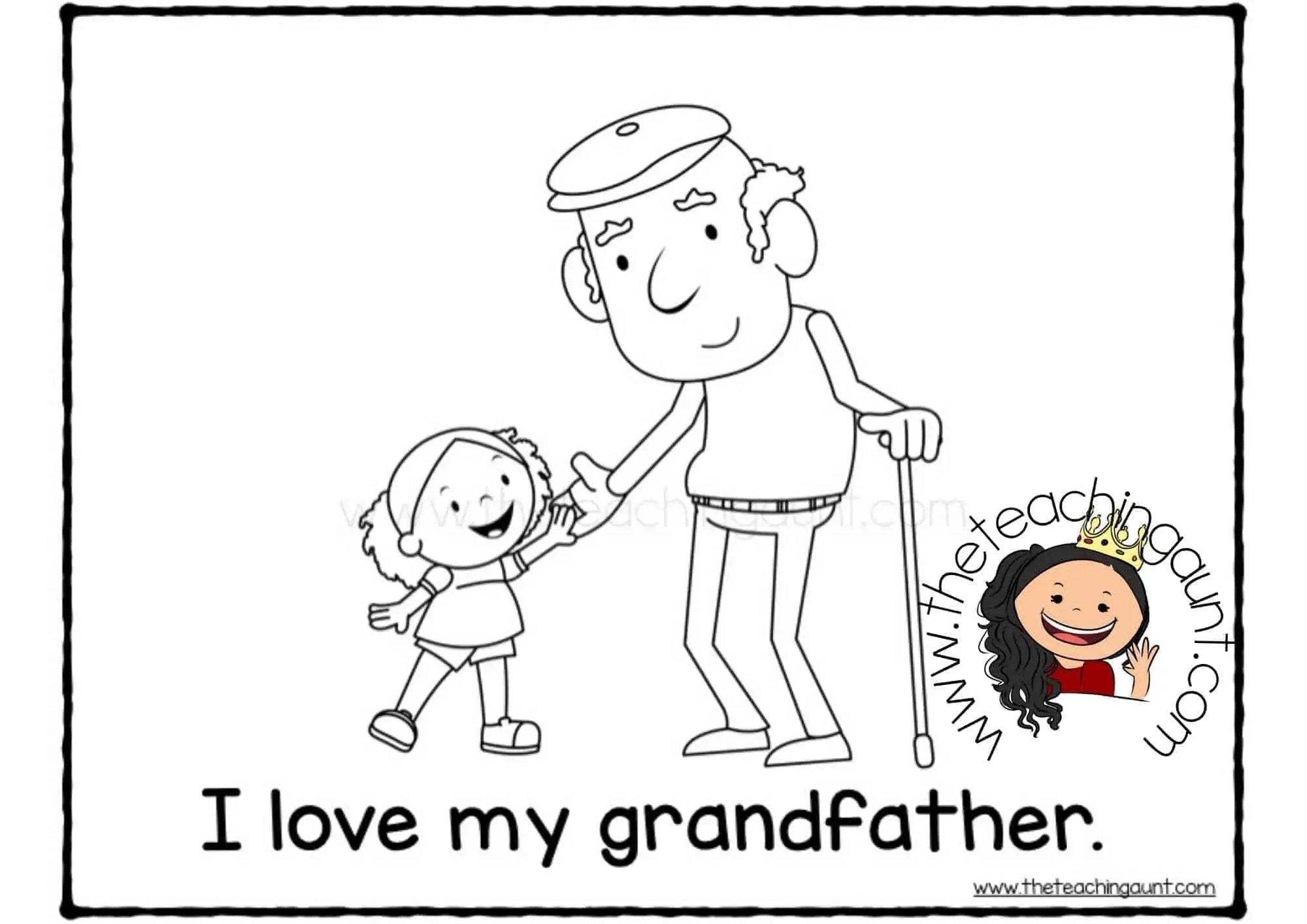 preschool family coloring pages