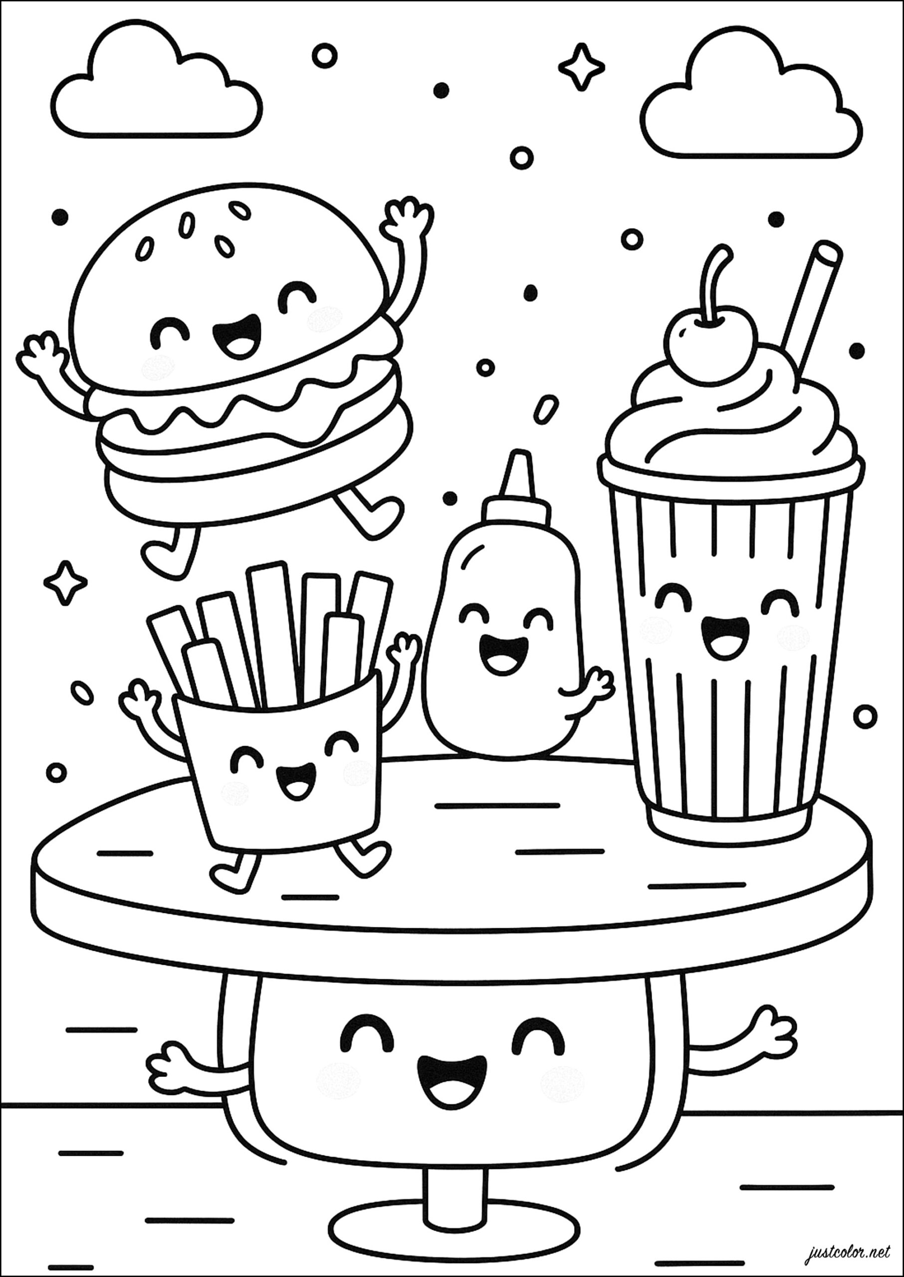 food coloring pages for preschoolers