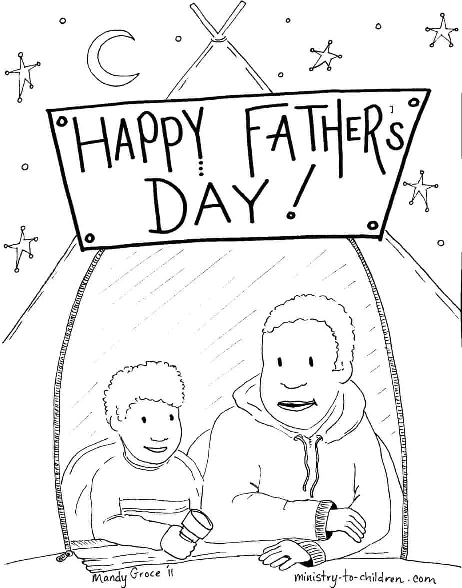 happy fathers day coloring pages