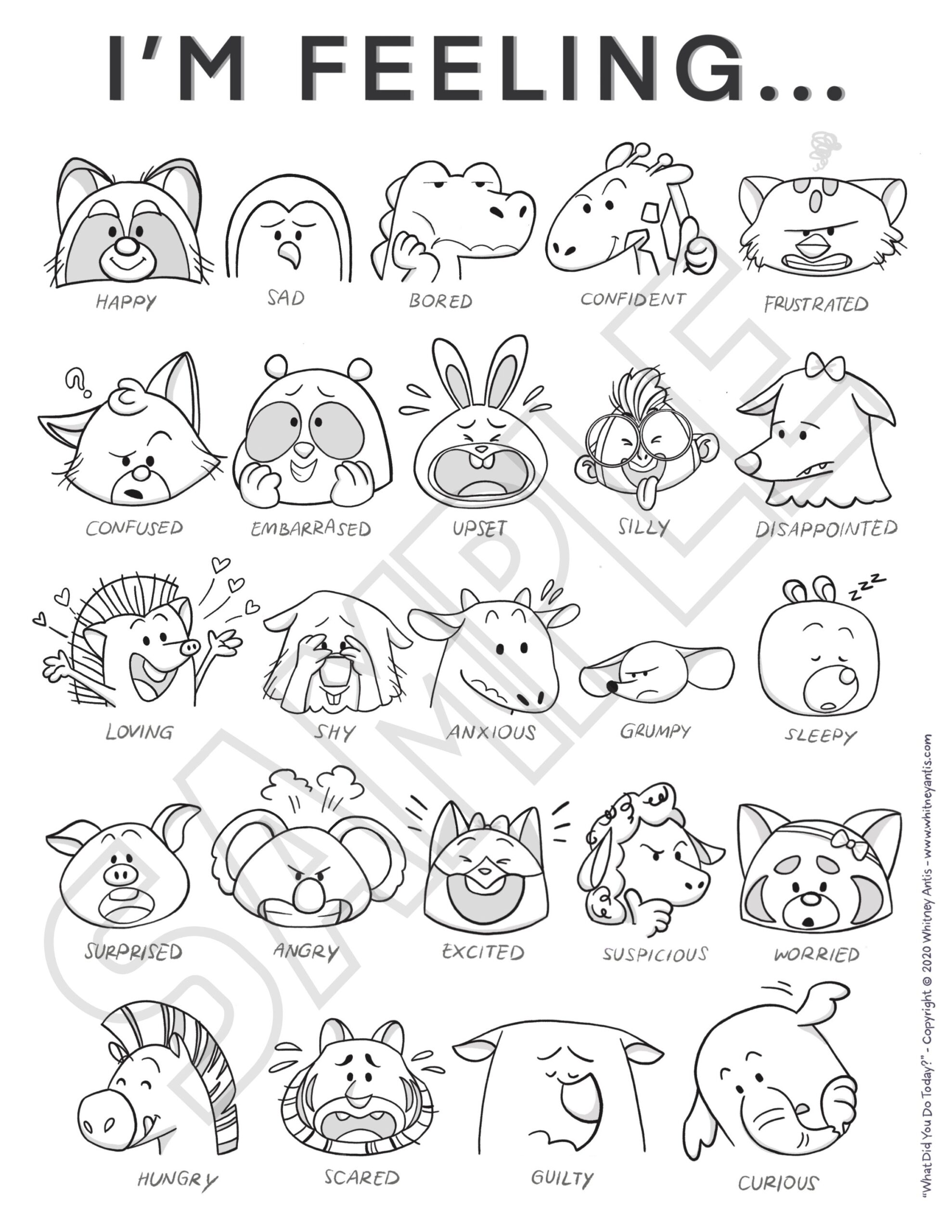 Feelings Coloring Sheet Printable Digital Download Social emotional Learning Emotions Kids Homeschool Teacher Growth Mindset Etsy New Zealand