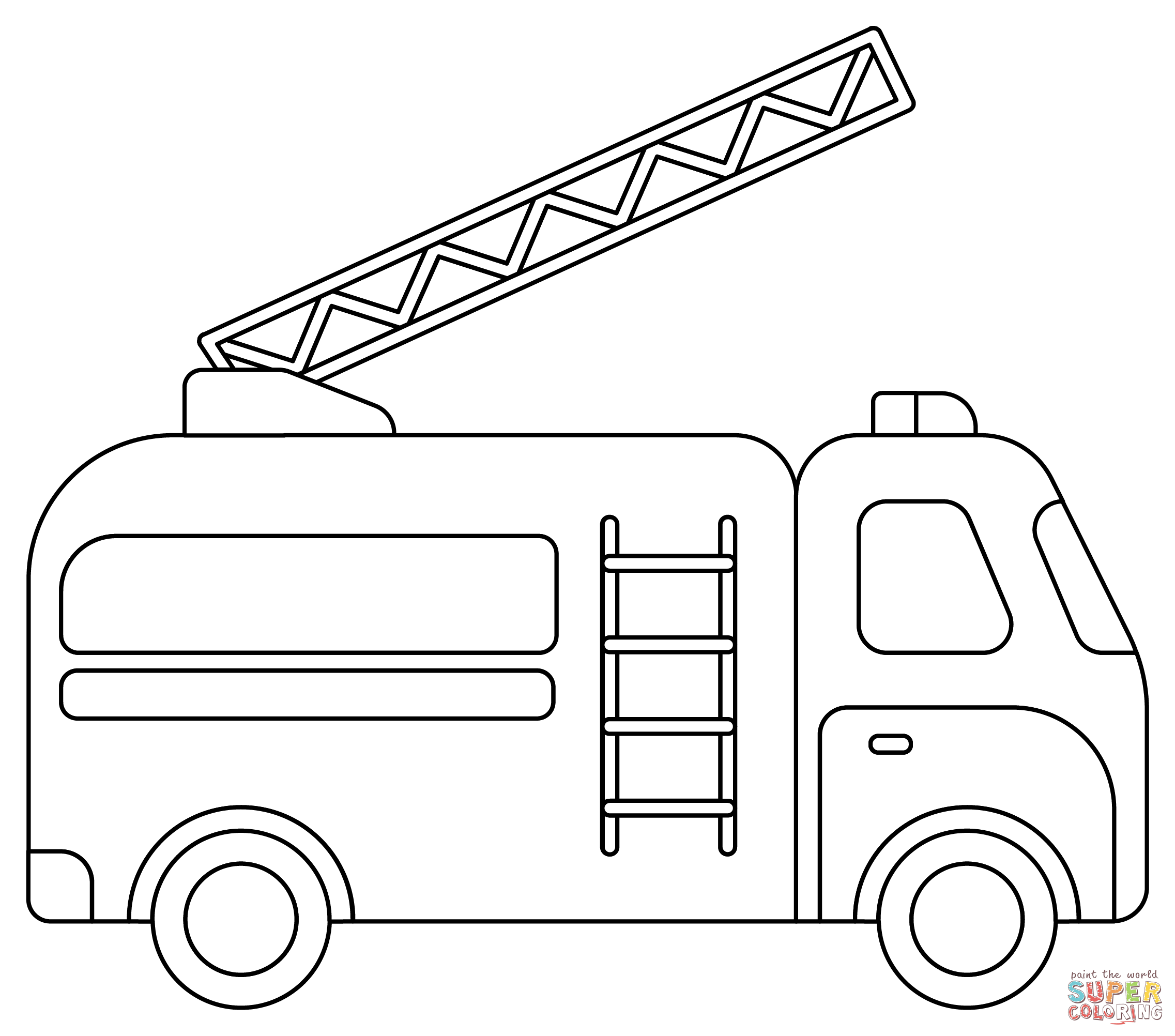Fire Trucks 35 Free Printable Coloring Pages