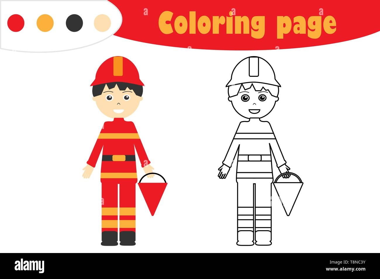 fireman coloring pages for preschoolers
