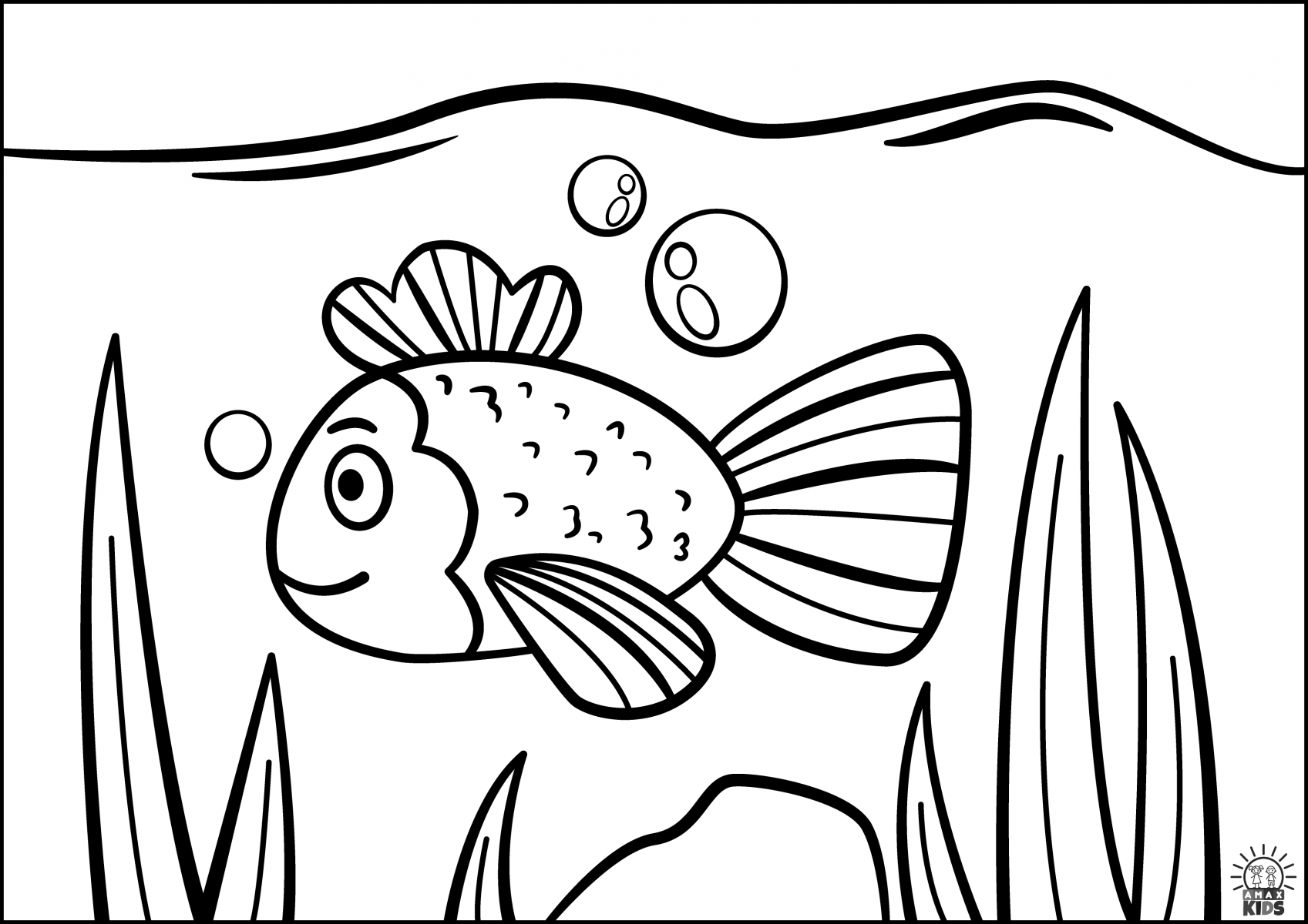 Fish Coloring Pages And Fish Paper Craft For Kids Amax Kids