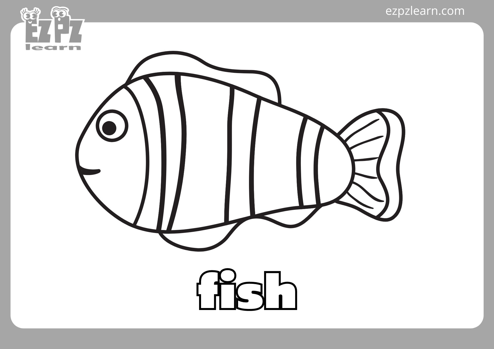 fish coloring pages for preschool