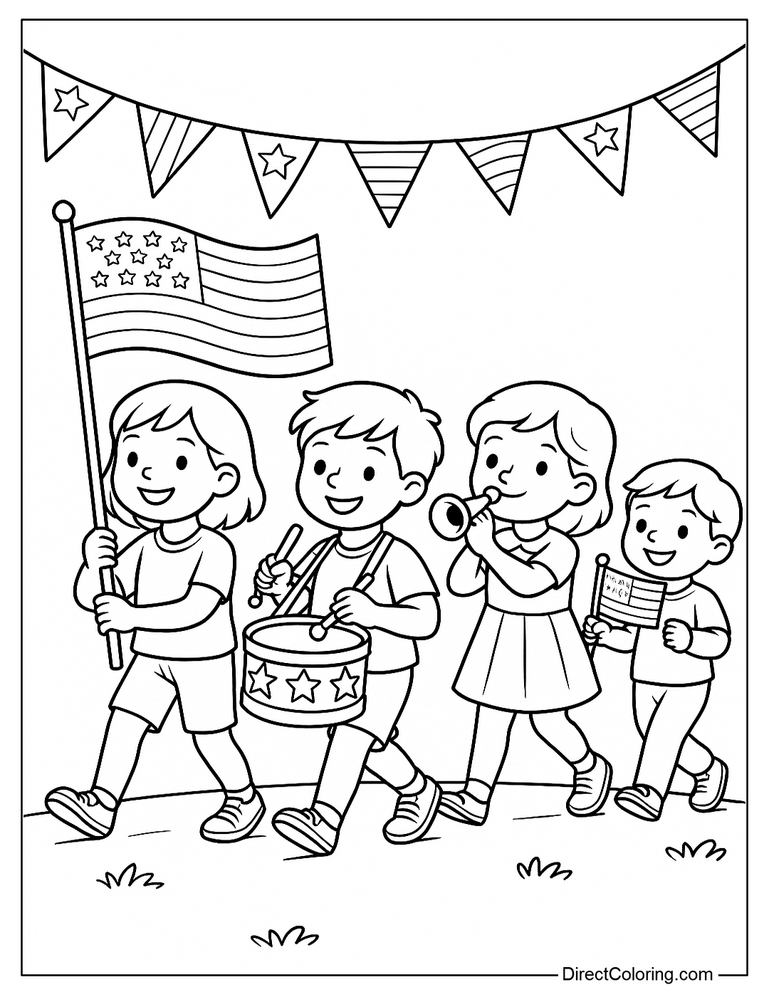 Flag Day Coloring Pages Free PDF To Download And Print