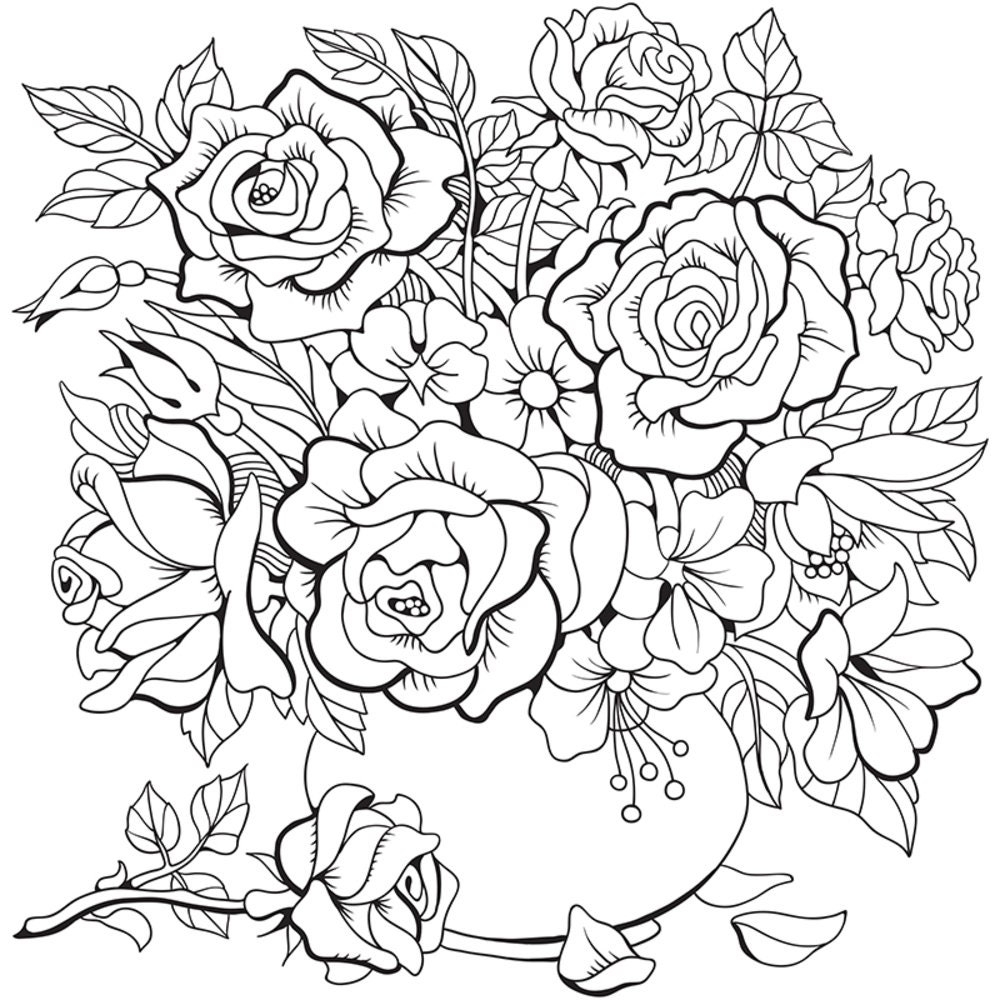 coloring pages of flowers