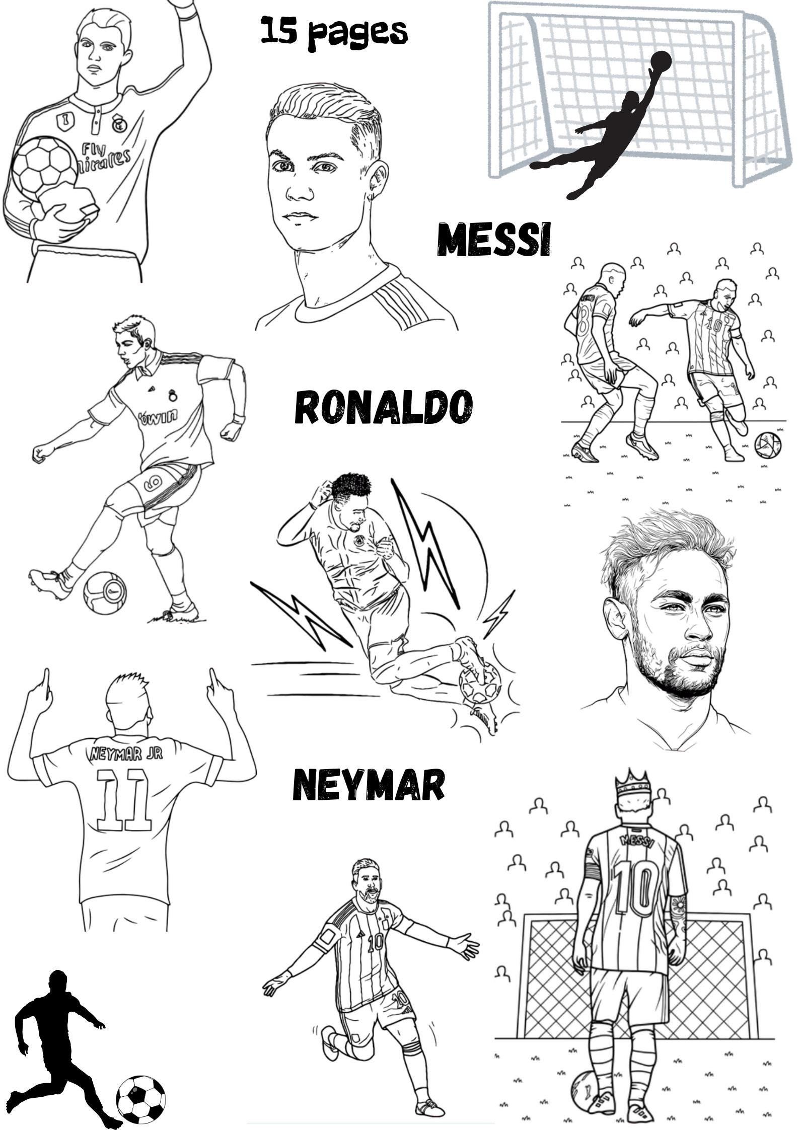 ronaldo coloring pages