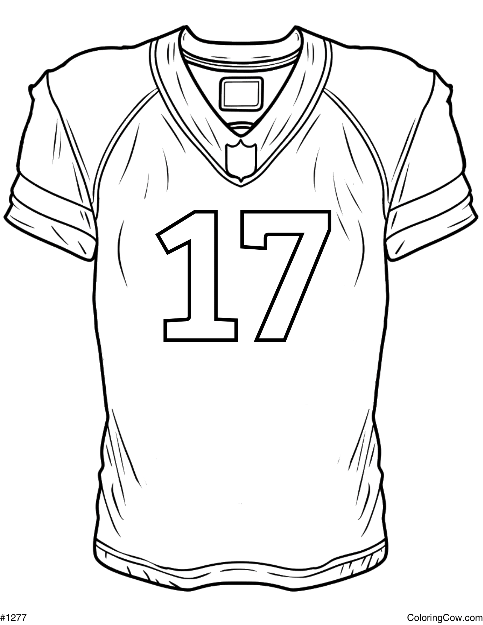 Football Jersey Coloring Page