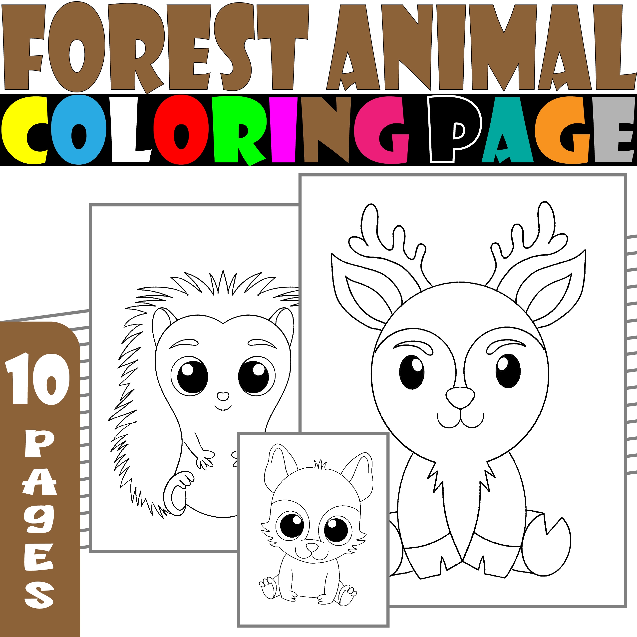 Forest Animal Coloring Pages Woodland Animals Coloring Pages Made By Teachers