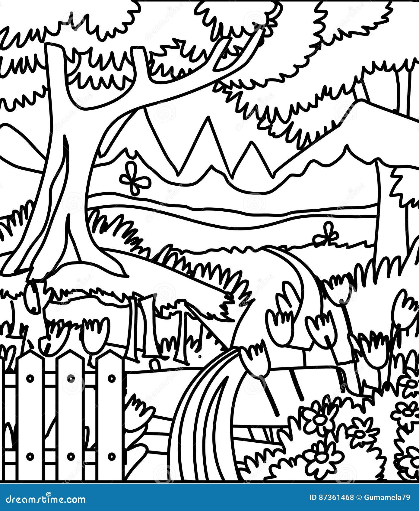 forest coloring pages for preschoolers