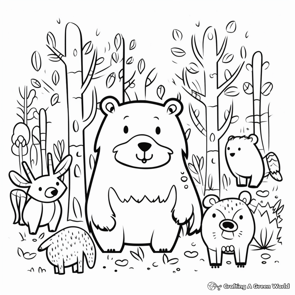 Forest Coloring Pages Free Printable 