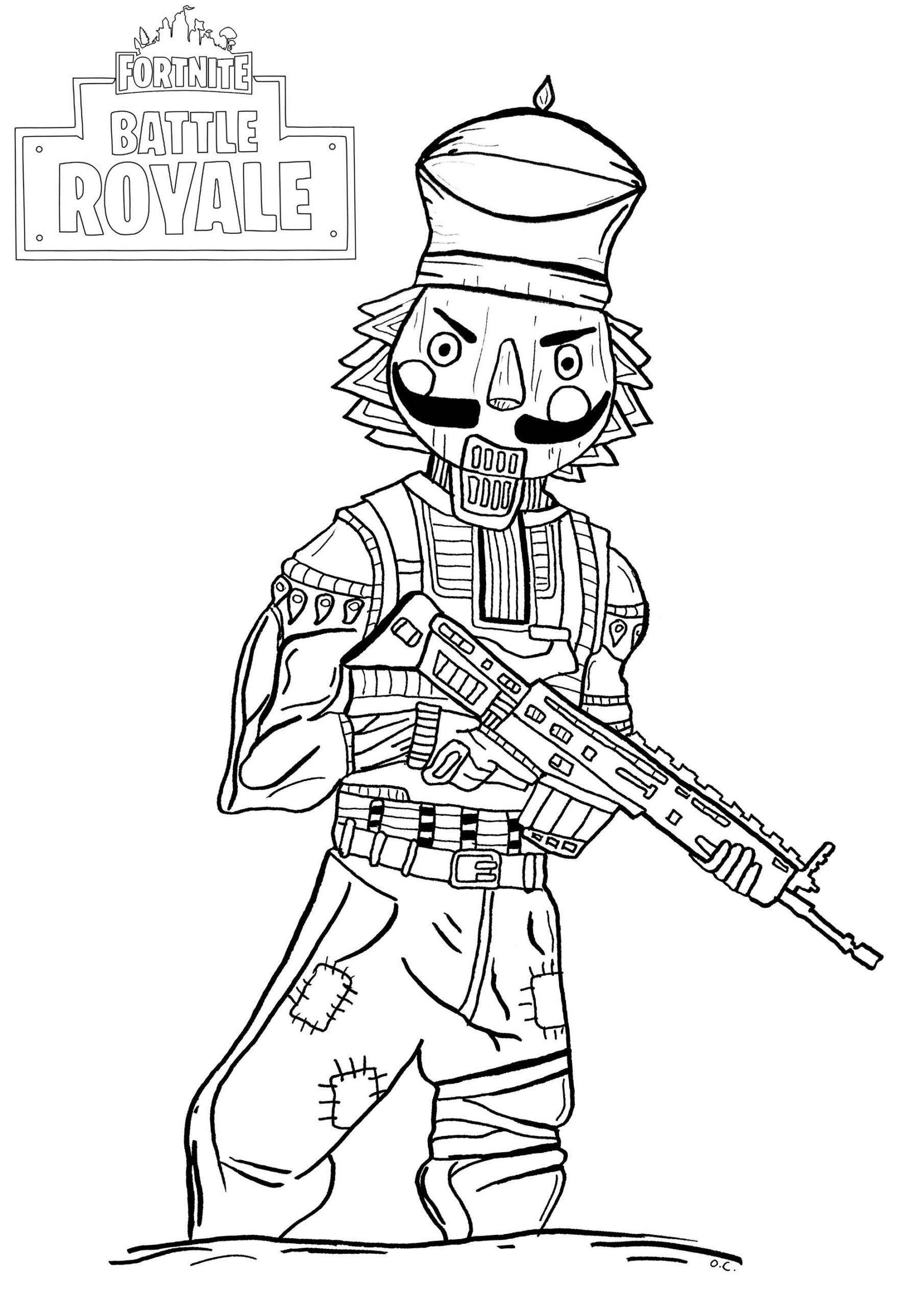 Fortnite Battle Royale Crackshot Fortnite Battle Royale Coloring Pages