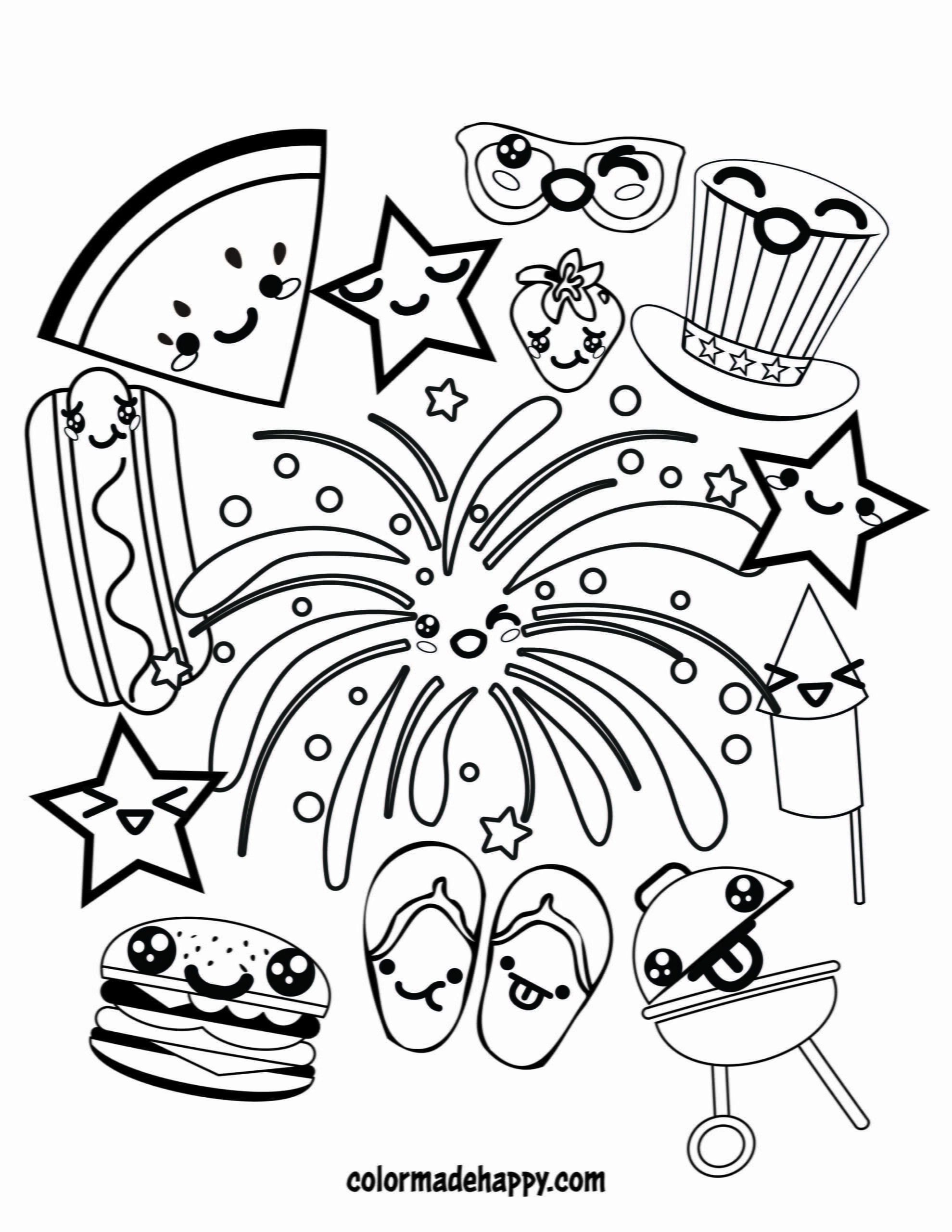 4th of july coloring page