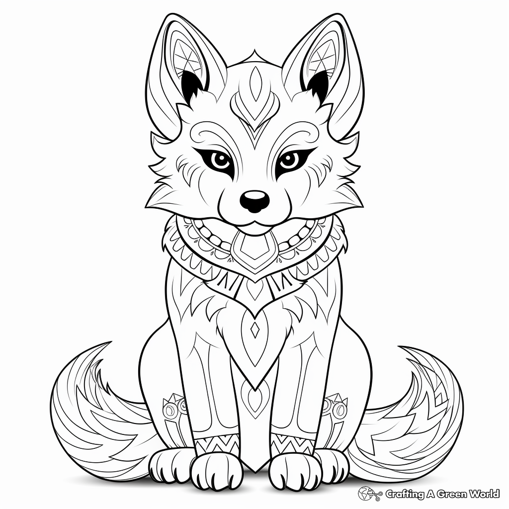 Fox For Adults Coloring Pages Free Printable 