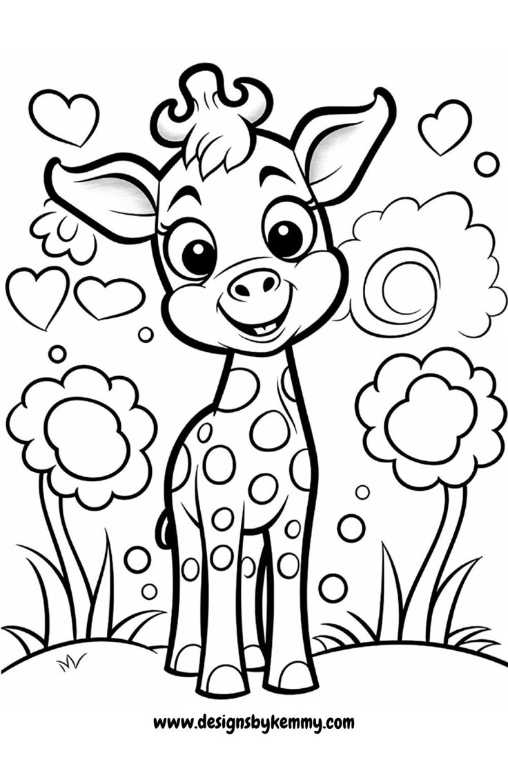 free coloring pages of cute animals