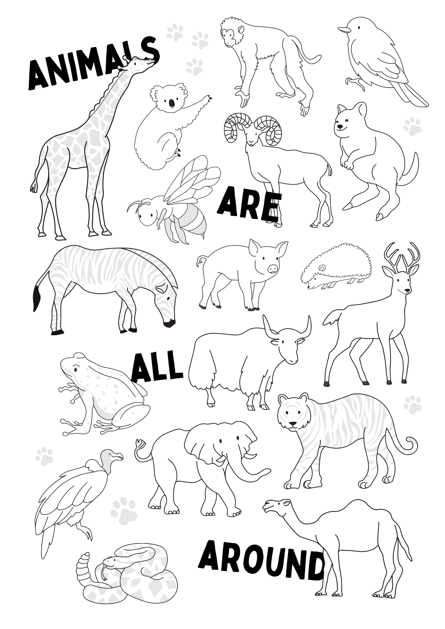 animals coloring pages free printable