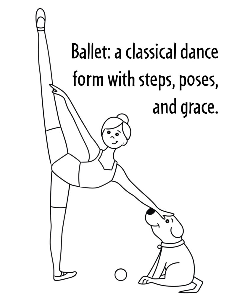 ballet dance coloring pages