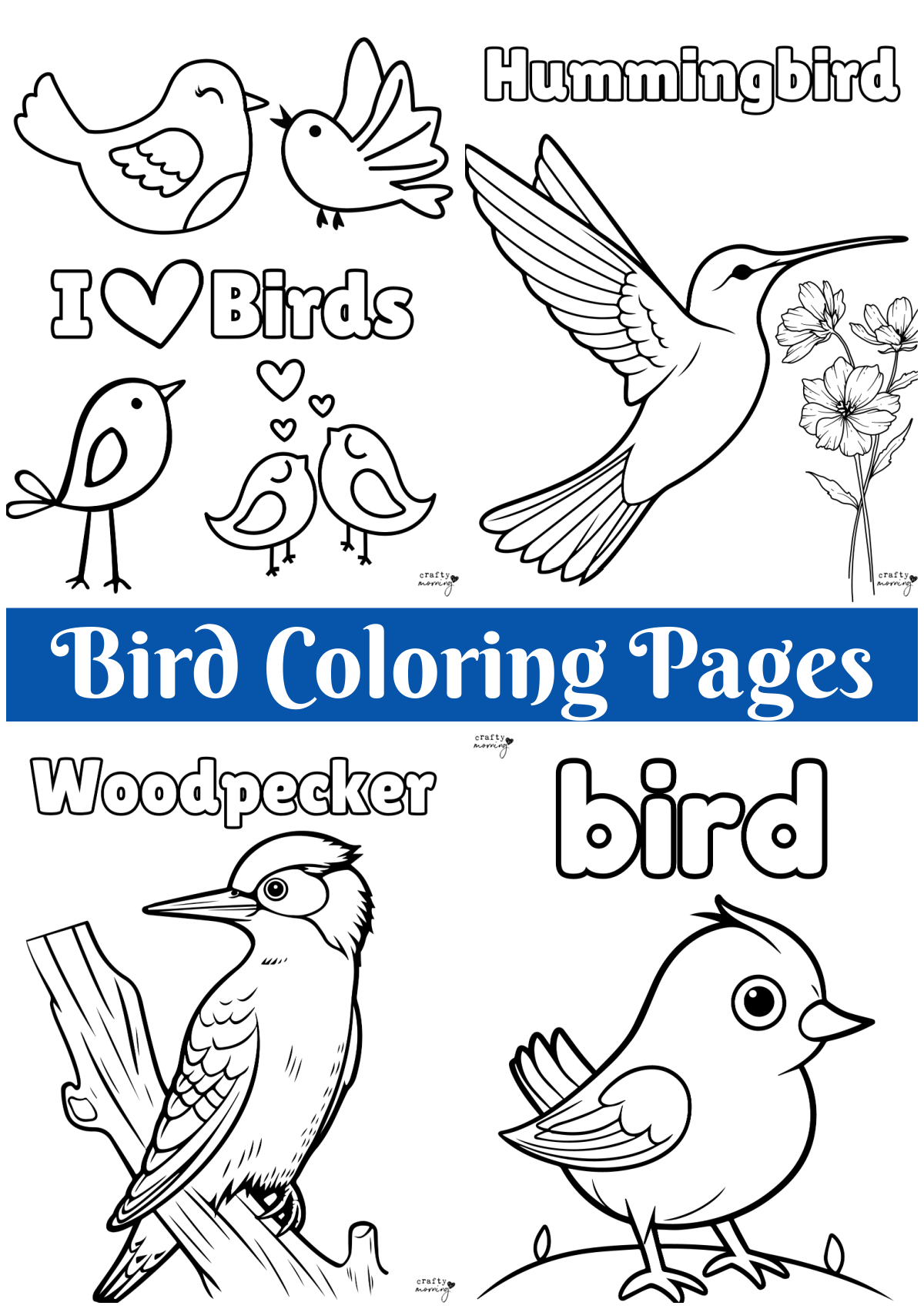 Free Bird Coloring Pages Crafty Morning