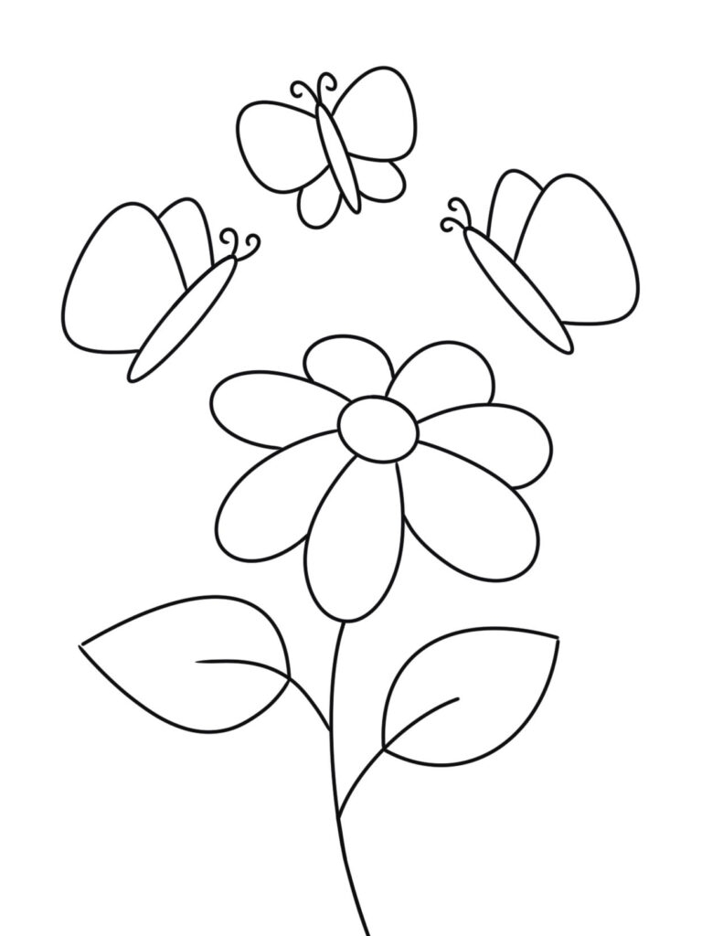 Free Butterfly Coloring Pages The Hollydog Blog