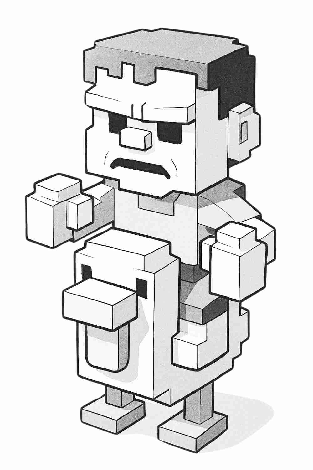 Free Chicken Jockey Coloring Page Fun Minecraft Inspired Printable