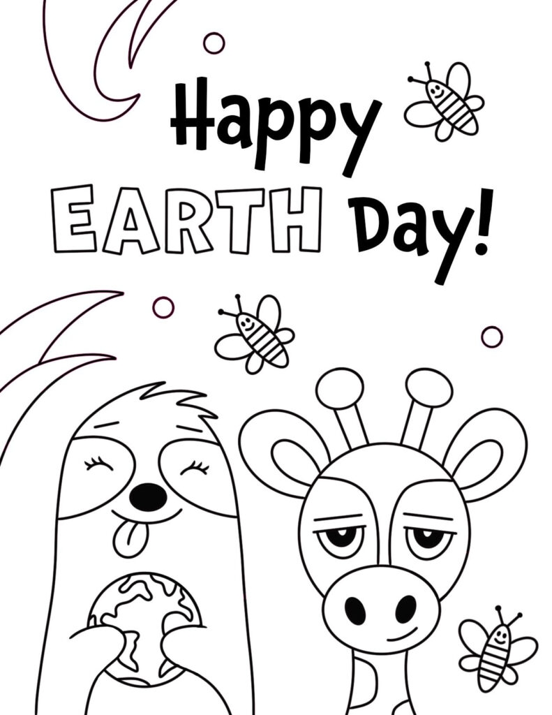 Free Coloring Pages For Earth Day The Hollydog Blog