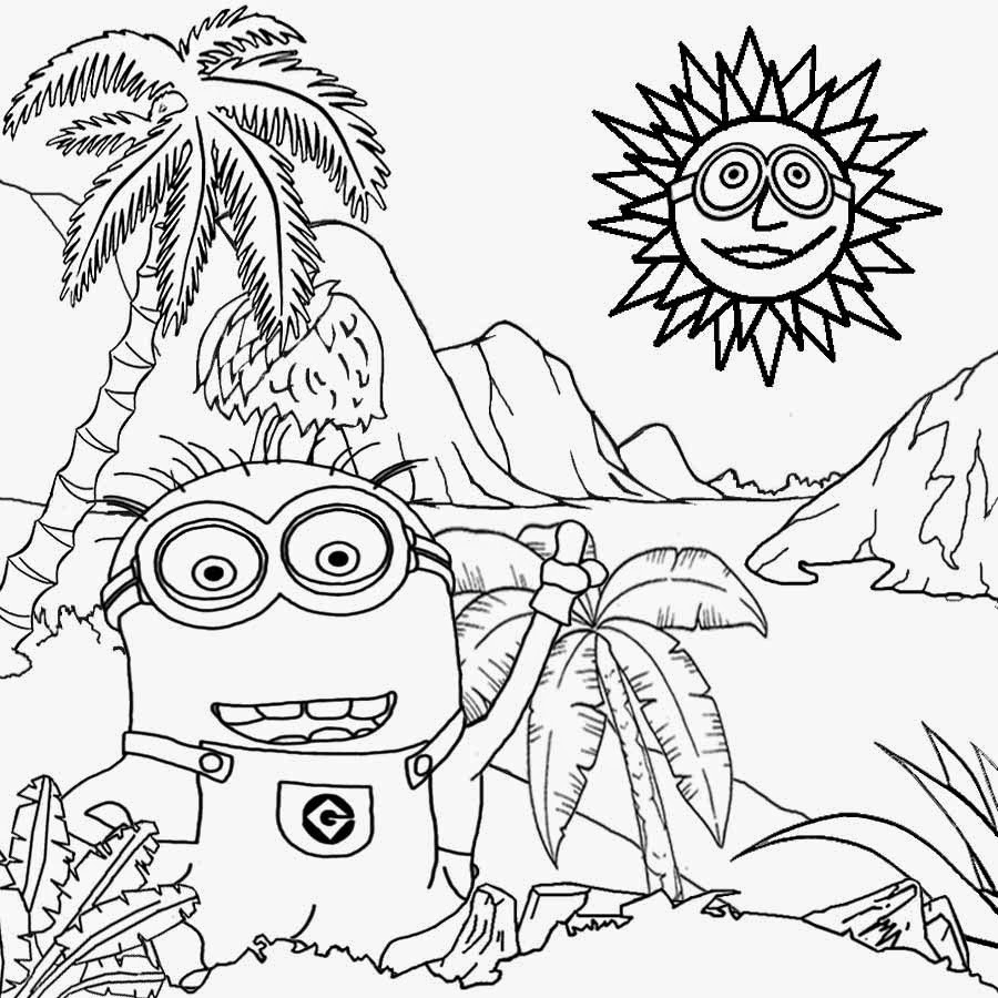 minion coloring page