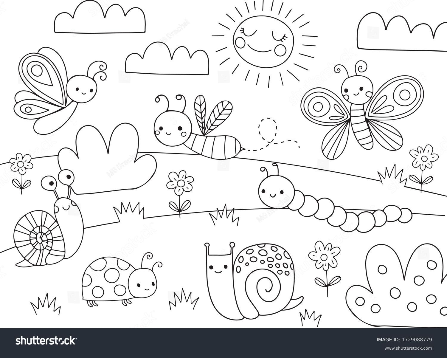 free preschool coloring pages spring