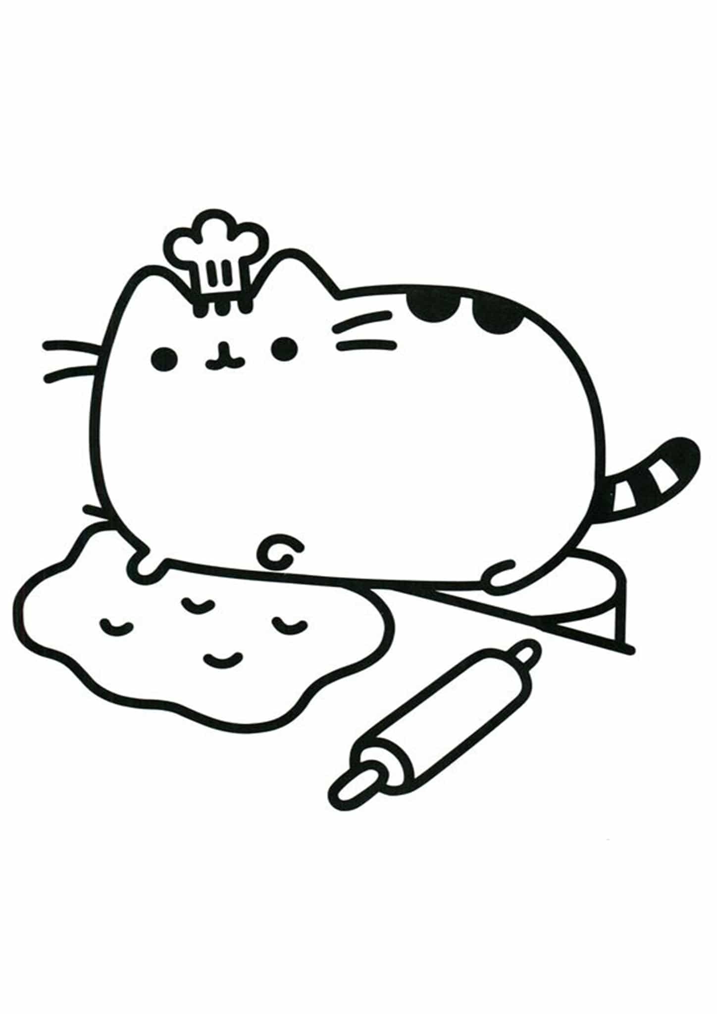 Free Easy To Print Pusheen Coloring Pages Tulamama