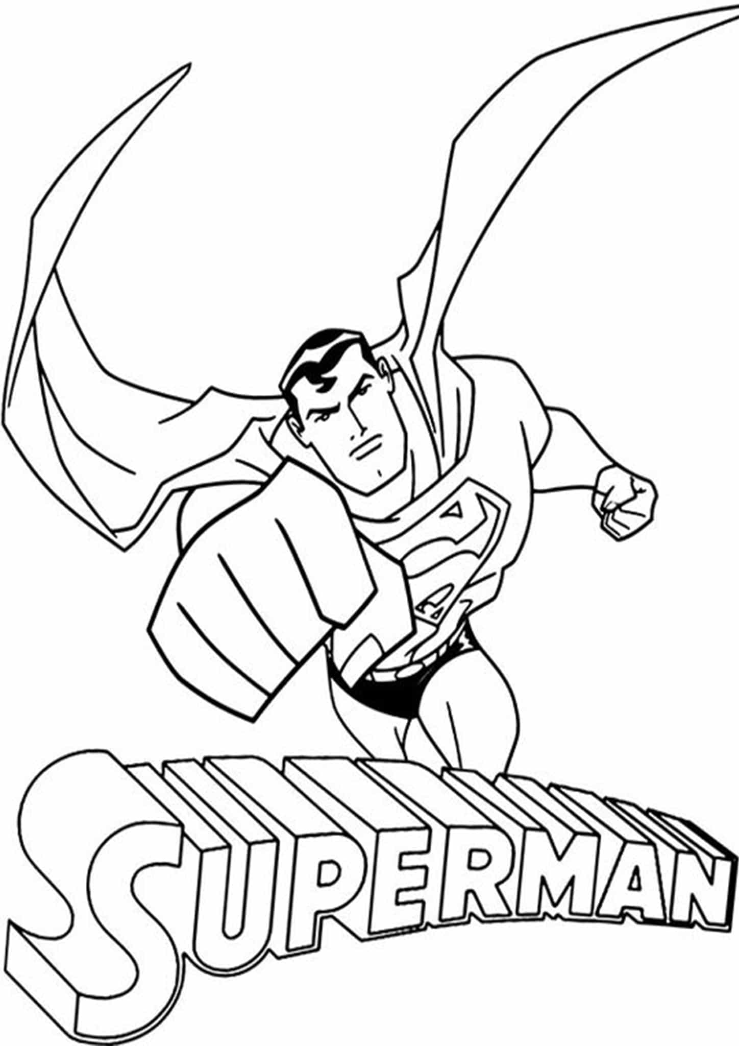Free Easy To Print Superman Coloring Pages Tulamama