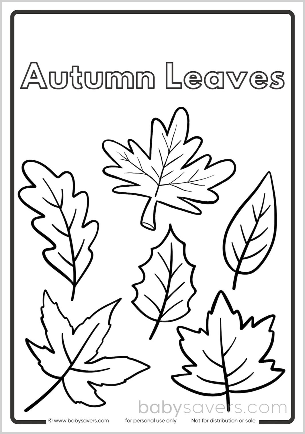 free fall coloring pages for preschoolers