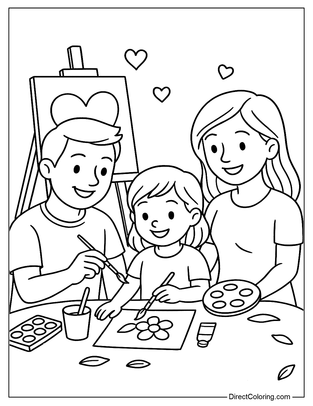 family coloring pages
