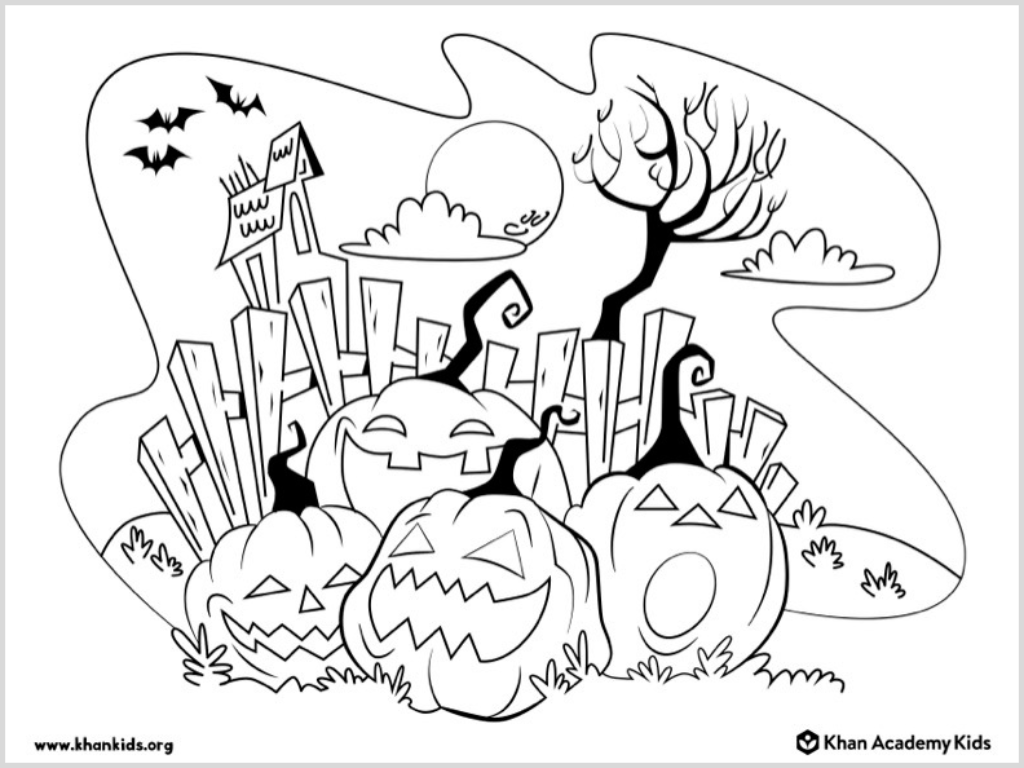 preschool october coloring pages