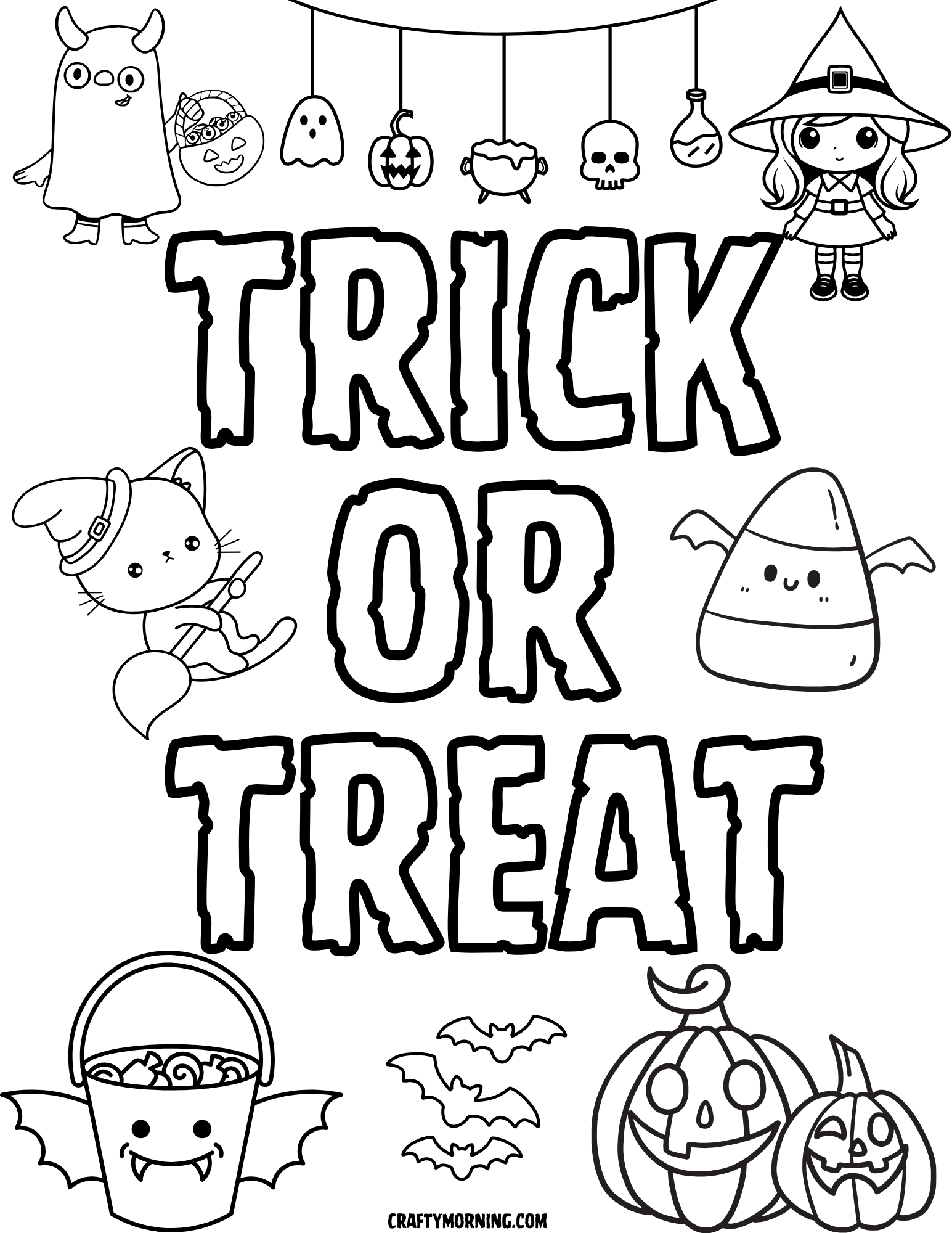 Free Halloween Coloring Pages To Print Crafty Morning