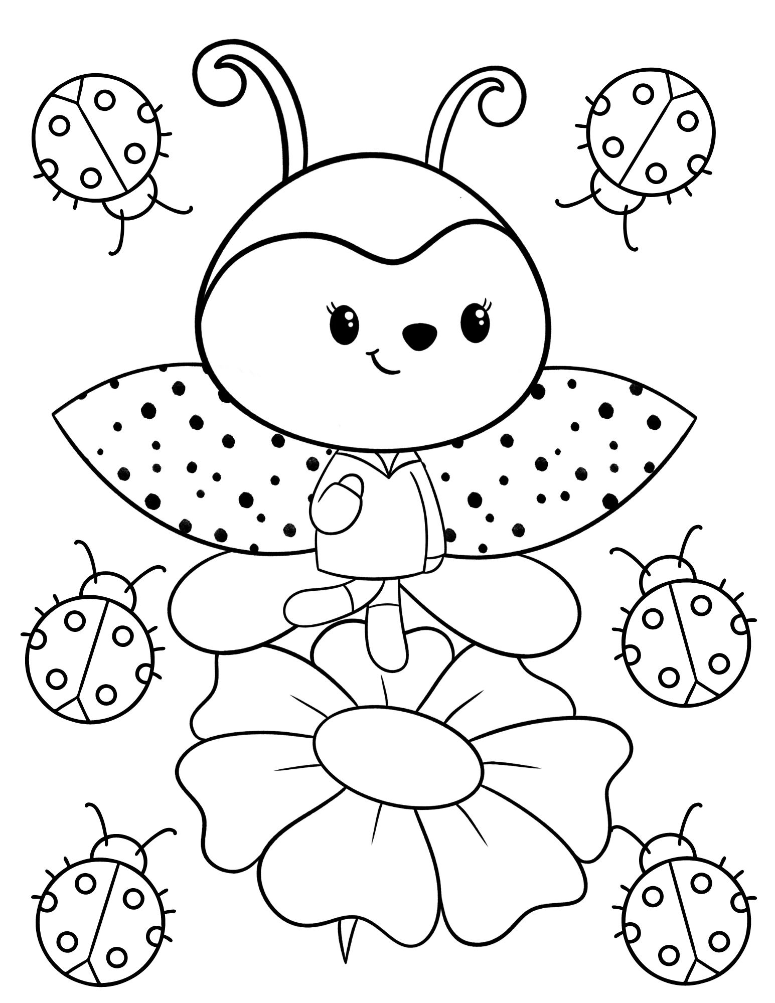 ladybug coloring page