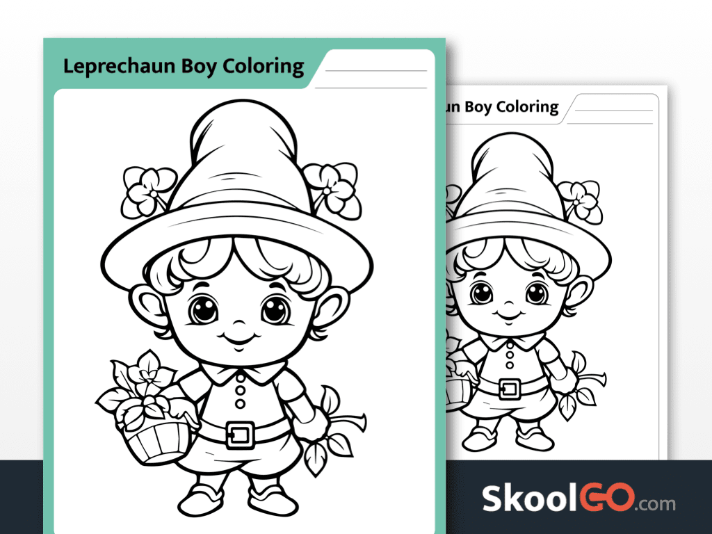 leprechaun coloring page