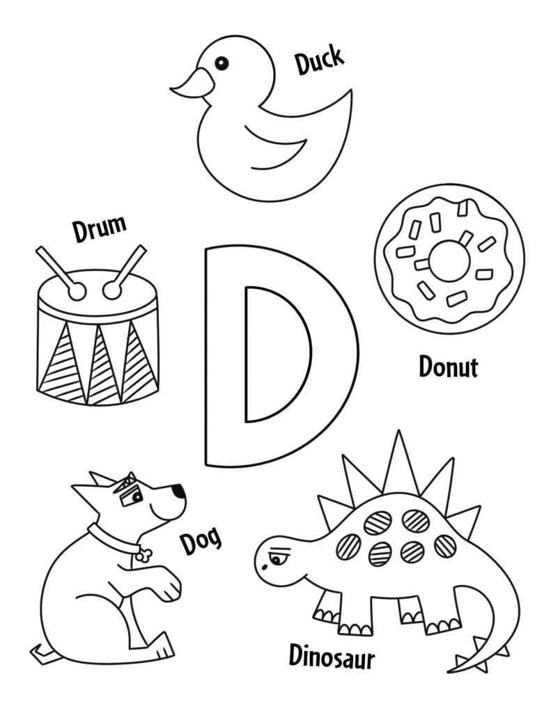 FREE Letter D Worksheets For Preschool The Hollydog Blog