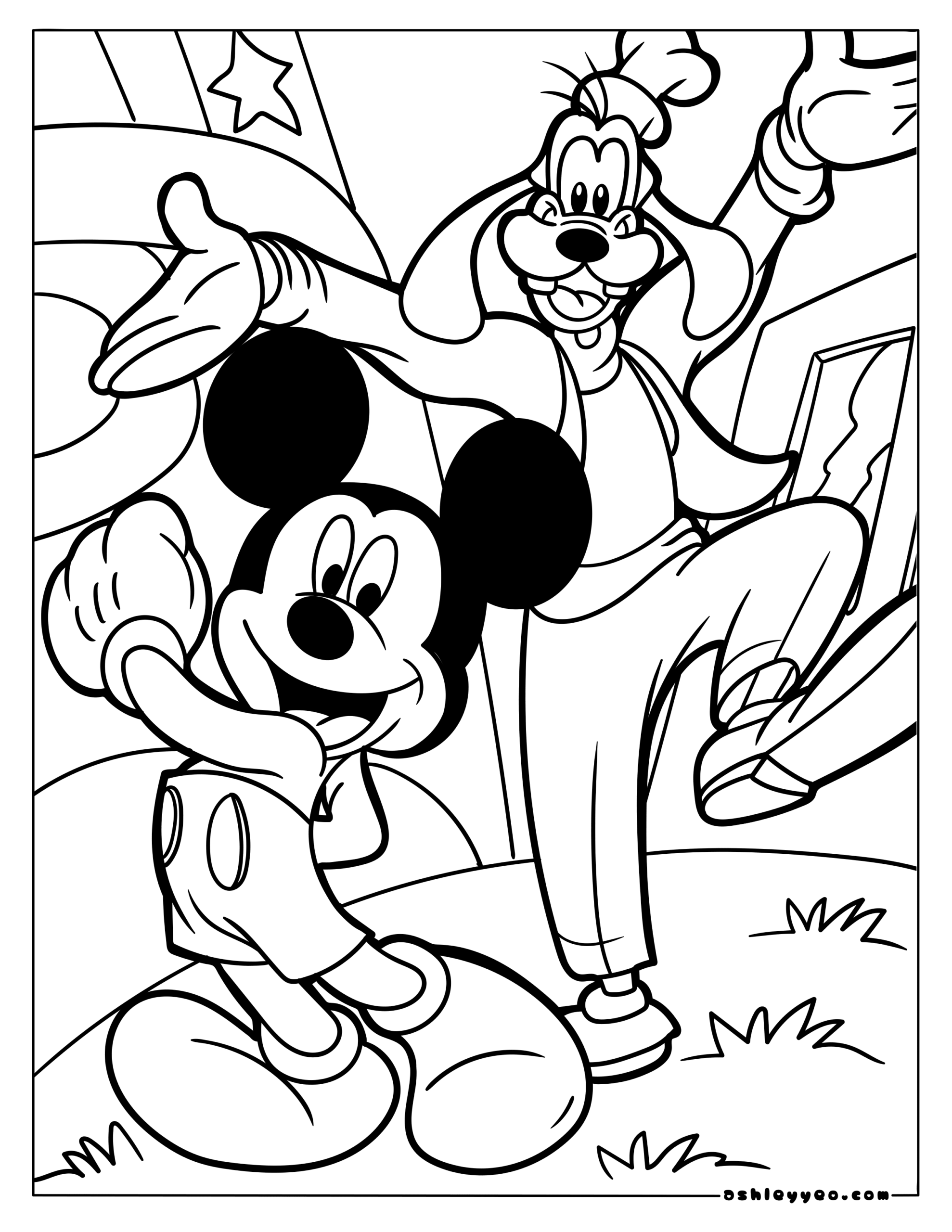 mickey mouse coloring pages