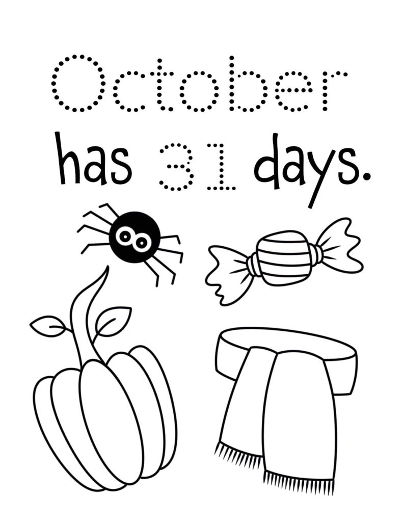 FREE October Worksheets For Preschool The Hollydog Blog