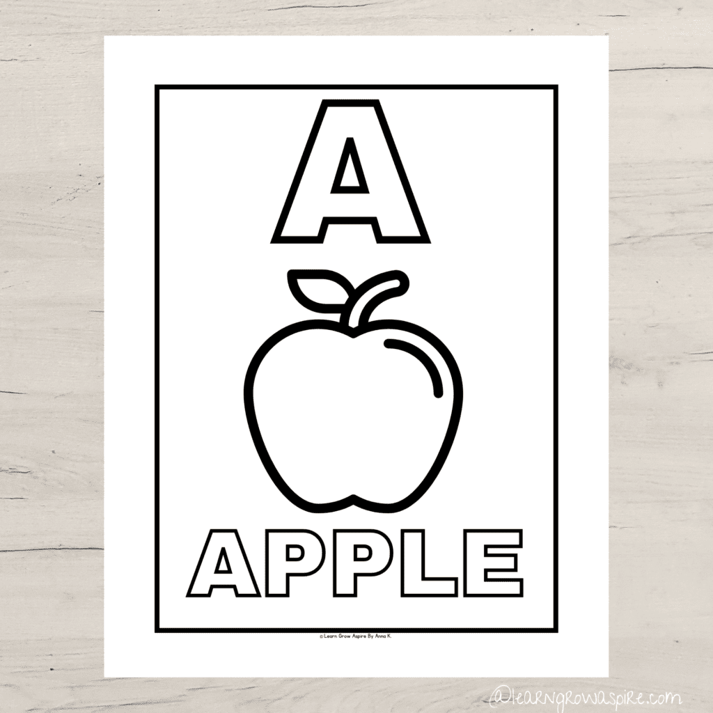 Free Preschool A To Z Alphabet Coloring Pages Learn Grow Aspire
