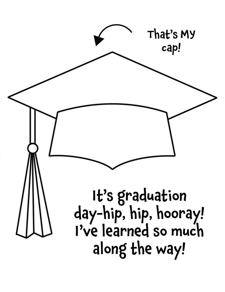 graduation coloring pages preschool