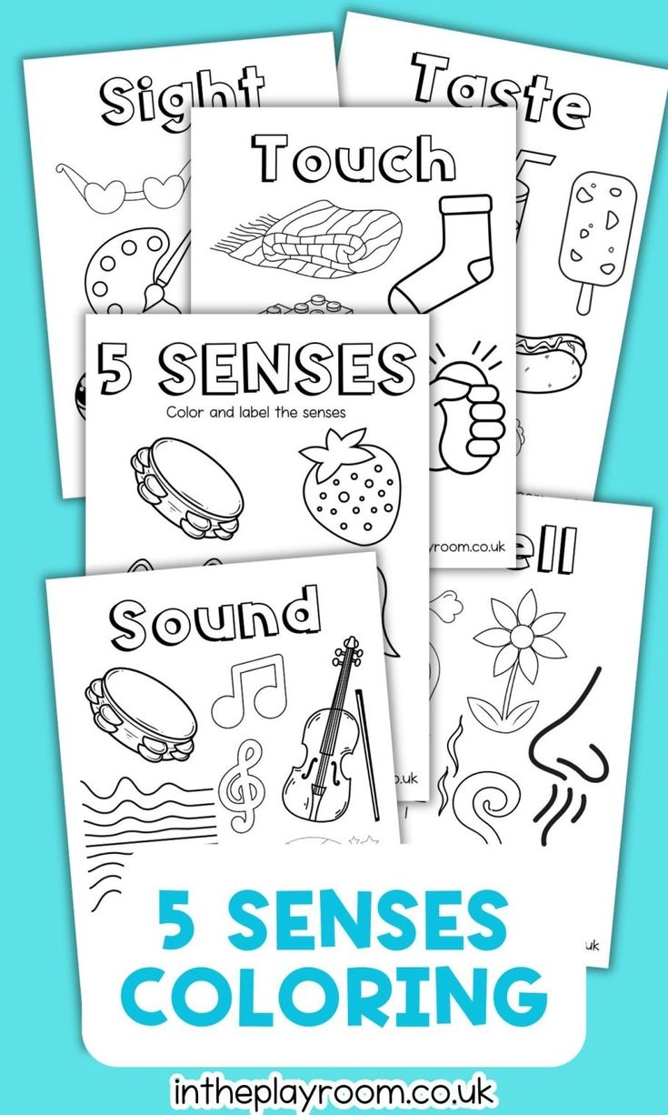Free Printable 5 Senses Coloring Pages For Kids