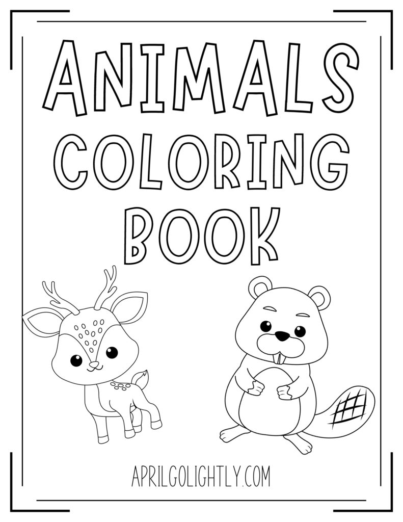 cute animals coloring pages free printable