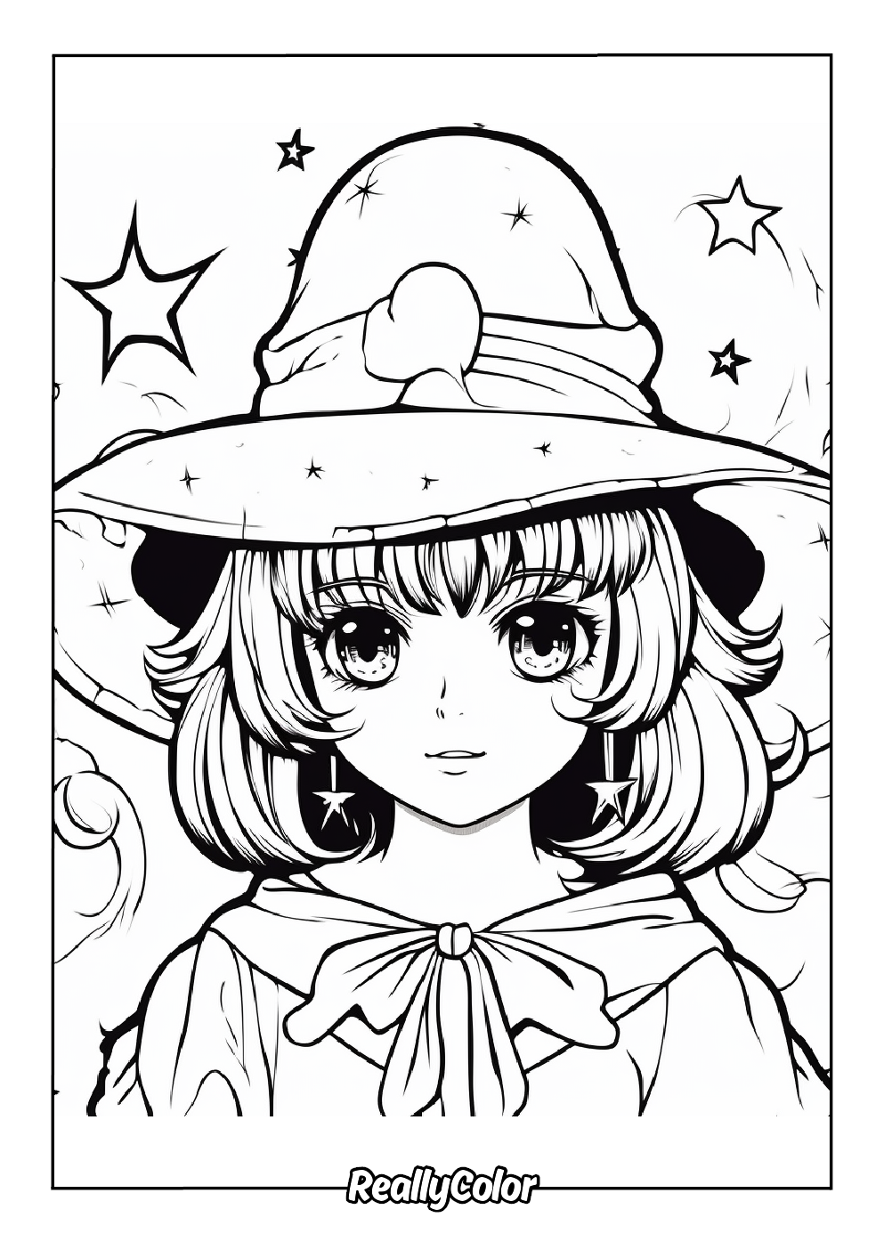 halloween anime coloring pages