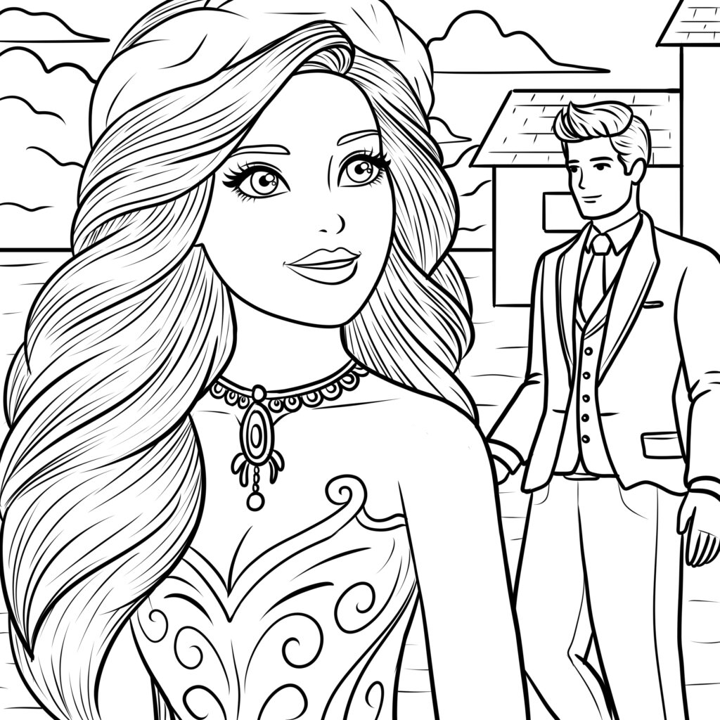 barbie coloring pages print barbie coloring pages print